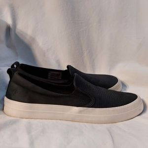 SPERRY Crest Twin STS84538 Comfort Slip On Shoes, Women's Size 9.5 Dk. Blue EUC